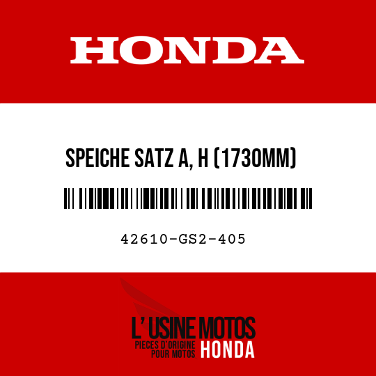 image de 42610-GS2-405 SPEICHE SATZ A, H (1730MM)