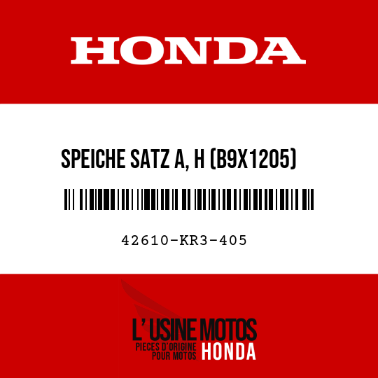 image de 42610-KR3-405 SPEICHE SATZ A, H (B9X1205)