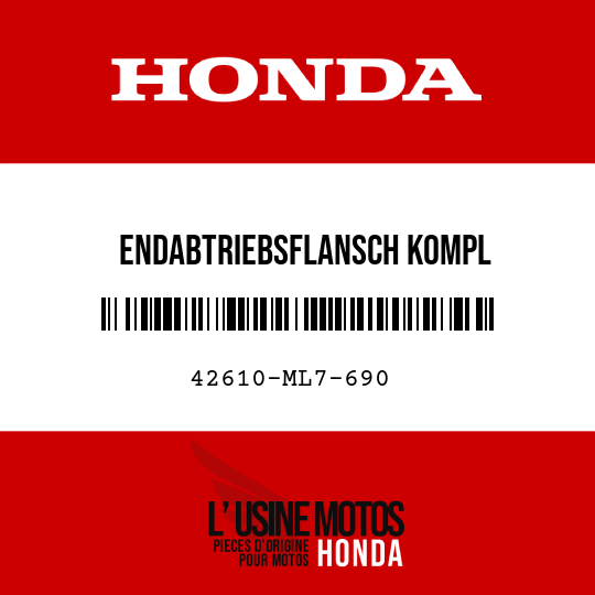 image de 42610-ML7-690 ENDABTRIEBSFLANSCH KOMPL