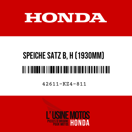 image de 42611-KZ4-811 SPEICHE SATZ B, H (1930MM)