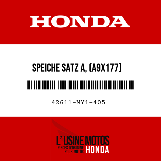 image de 42611-MY1-405 SPEICHE SATZ A, (A9X177)