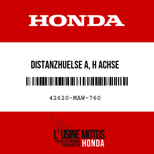 image de 42620-MAW-760 DISTANZHUELSE A, H ACHSE