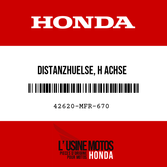 image de 42620-MFR-670 DISTANZHUELSE, H ACHSE