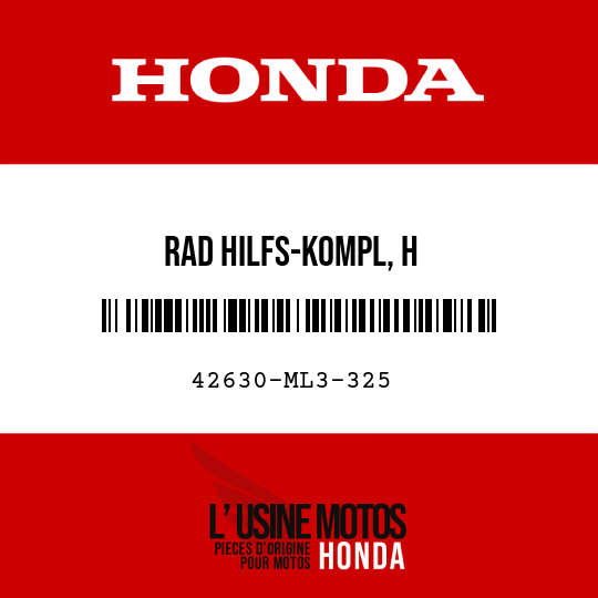 image de 42630-ML3-325 RAD HILFS-KOMPL, H