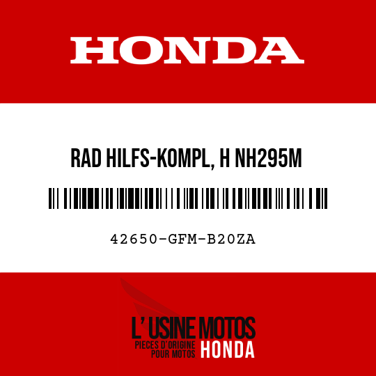 image de 42650-GFM-B20ZA RAD HILFS-KOMPL, H NH295M