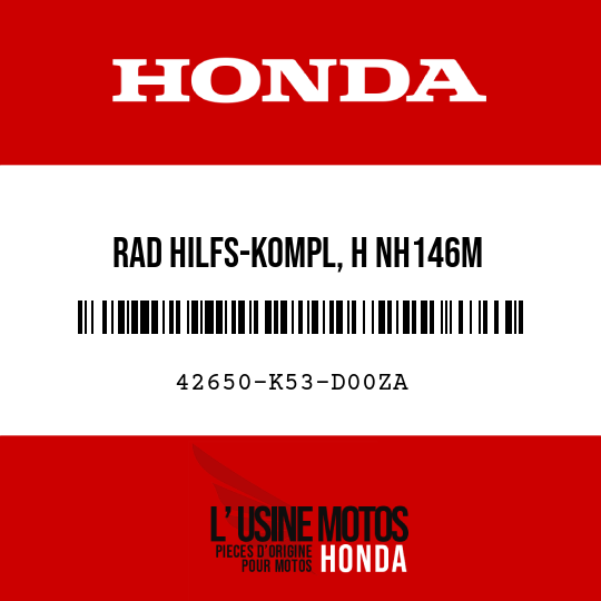 image de 42650-K53-D00ZA RAD HILFS-KOMPL, H NH146M