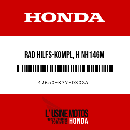 image de 42650-K77-D30ZA RAD HILFS-KOMPL, H NH146M