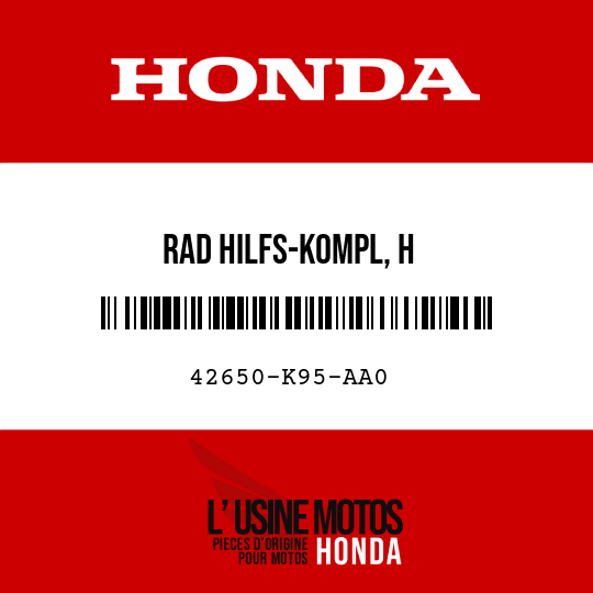 image de 42650-K95-AA0 RAD HILFS-KOMPL, H