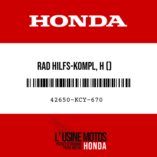 image de 42650-KCY-670 RAD HILFS-KOMPL, H ()