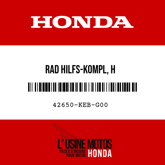image de 42650-KEB-G00 RAD HILFS-KOMPL, H