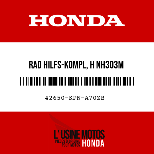 image de 42650-KPN-A70ZB RAD HILFS-KOMPL, H NH303M