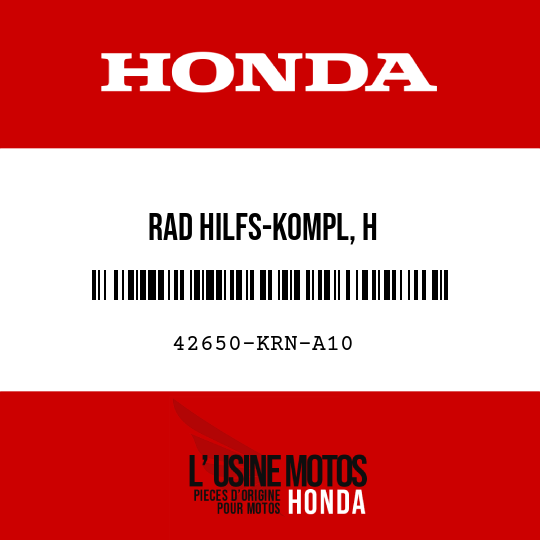 image de 42650-KRN-A10 RAD HILFS-KOMPL, H