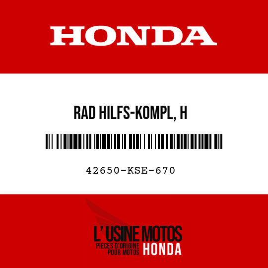 image de 42650-KSE-670 RAD HILFS-KOMPL, H