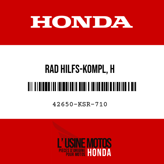 image de 42650-KSR-710 RAD HILFS-KOMPL, H
