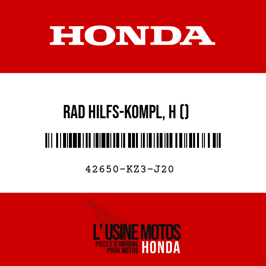 image de 42650-KZ3-J20 RAD HILFS-KOMPL, H ()