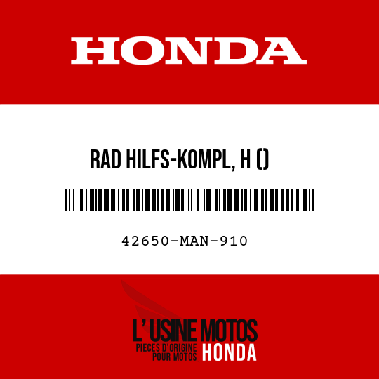 image de 42650-MAN-910 RAD HILFS-KOMPL, H ()