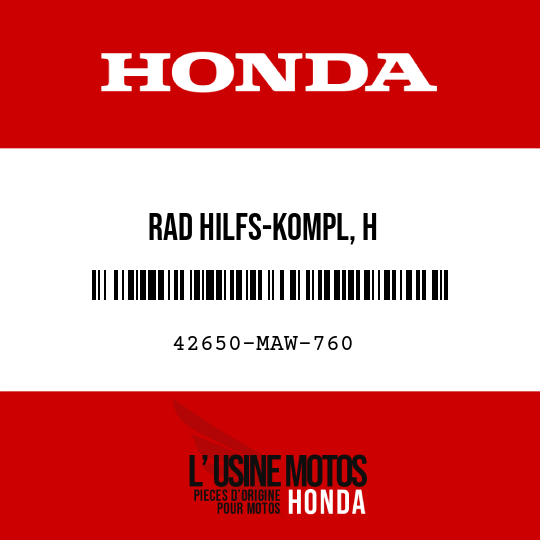 image de 42650-MAW-760 RAD HILFS-KOMPL, H