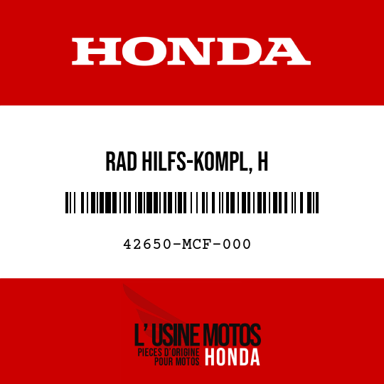 image de 42650-MCF-000 RAD HILFS-KOMPL, H