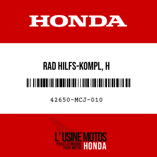 image de 42650-MCJ-010 RAD HILFS-KOMPL, H