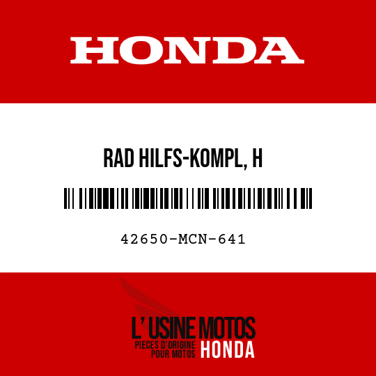 image de 42650-MCN-641 RAD HILFS-KOMPL, H