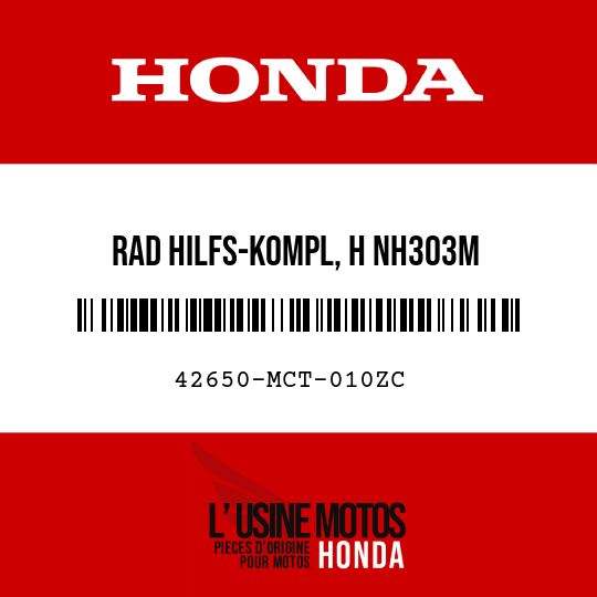 image de 42650-MCT-010ZC RAD HILFS-KOMPL, H NH303M 
