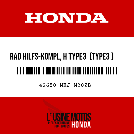 image de 42650-MEJ-M20ZB RAD HILFS-KOMPL, H TYPE3  (TYPE3 )