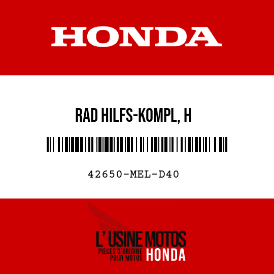 image de 42650-MEL-D40 RAD HILFS-KOMPL, H