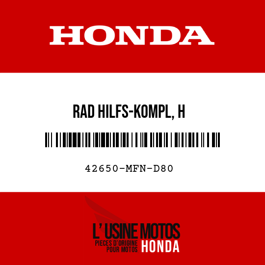 image de 42650-MFN-D80 RAD HILFS-KOMPL, H
