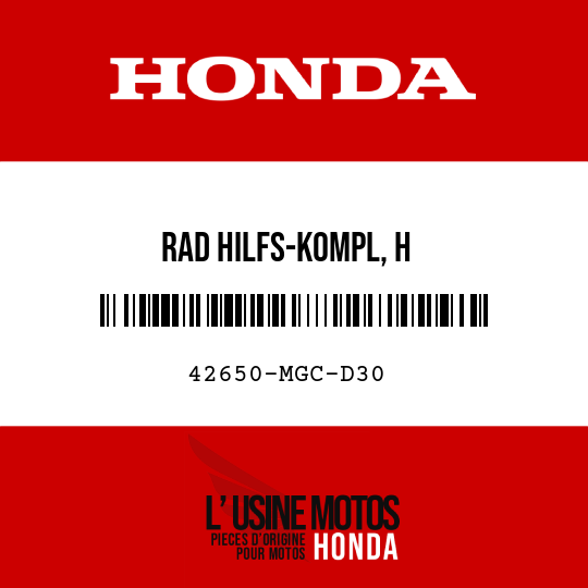 image de 42650-MGC-D30 RAD HILFS-KOMPL, H