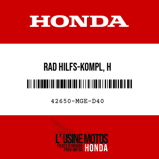 image de 42650-MGE-D40 RAD HILFS-KOMPL, H