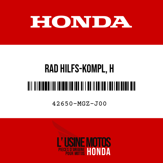 image de 42650-MGZ-J00 RAD HILFS-KOMPL, H