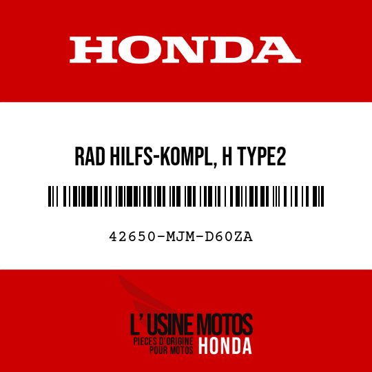 image de 42650-MJM-D60ZA RAD HILFS-KOMPL, H TYPE2