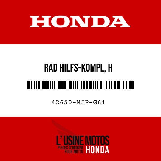 image de 42650-MJP-G61 RAD HILFS-KOMPL, H