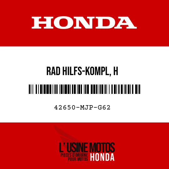 image de 42650-MJP-G62 RAD HILFS-KOMPL, H