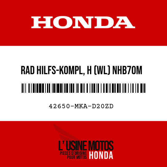 image de 42650-MKA-D20ZD RAD HILFS-KOMPL, H (WL) NHB70M