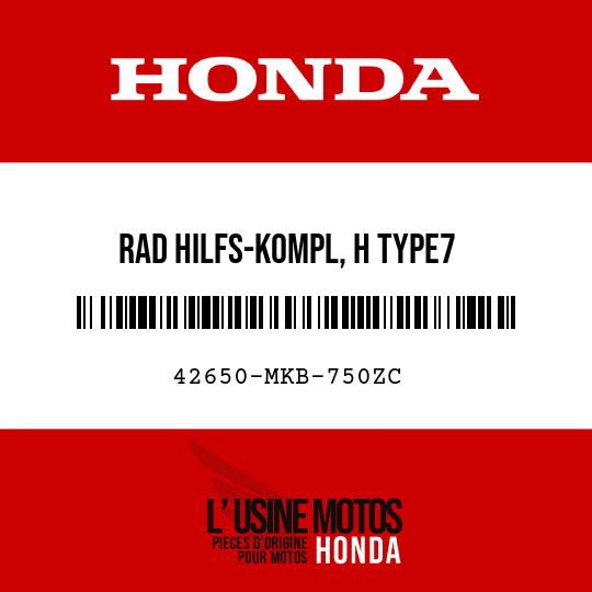 image de 42650-MKB-750ZC RAD HILFS-KOMPL, H TYPE7