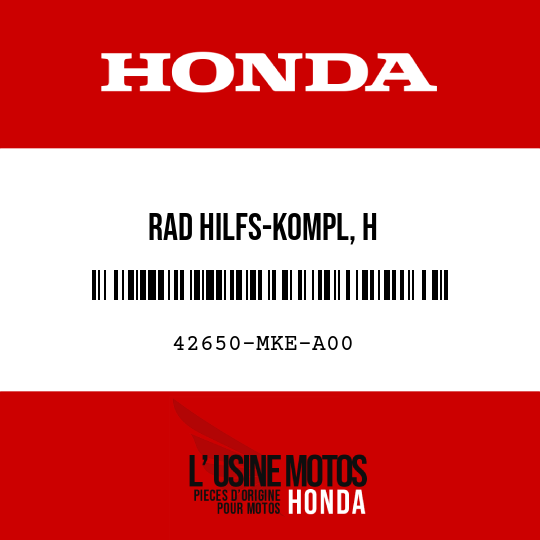 image de 42650-MKE-A00 RAD HILFS-KOMPL, H