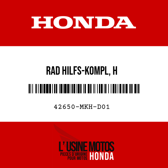 image de 42650-MKH-D01 RAD HILFS-KOMPL, H