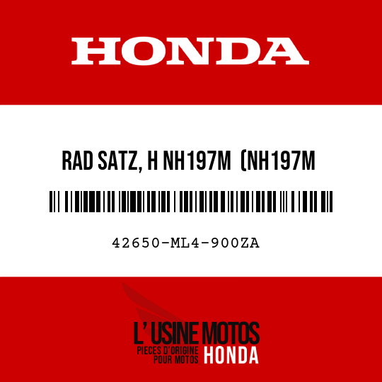 image de 42650-ML4-900ZA RAD SATZ, H NH197M  (NH197M KARAKORUM-GRAU-METALLIC)