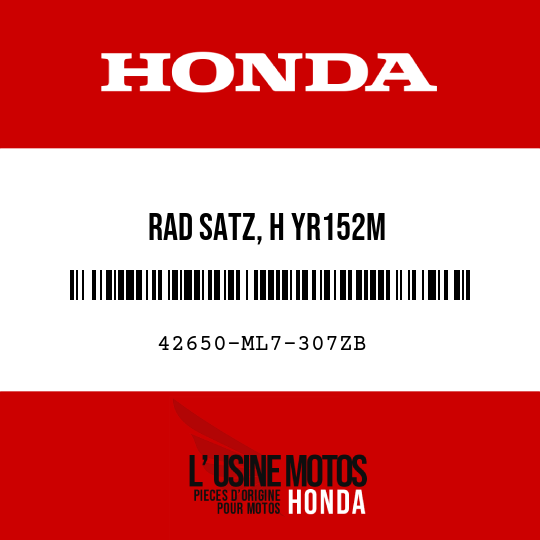 image de 42650-ML7-307ZB RAD SATZ, H YR152M 