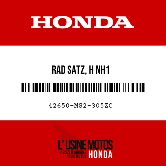 image de 42650-MS2-305ZC RAD SATZ, H NH1 