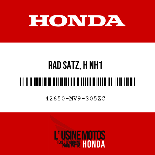 image de 42650-MV9-305ZC RAD SATZ, H NH1 
