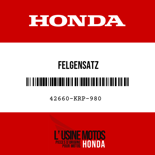 image de 42660-KRP-980 FELGENSATZ