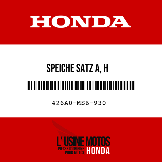 image de 426A0-MS6-930 SPEICHE SATZ A, H