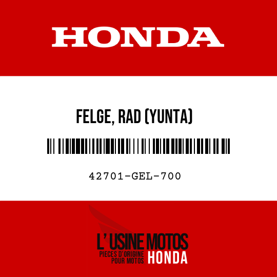 image de 42701-GEL-700 FELGE, RAD (YUNTA)