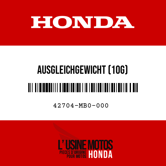 image de 42704-MB0-000 AUSGLEICHGEWICHT (10G)