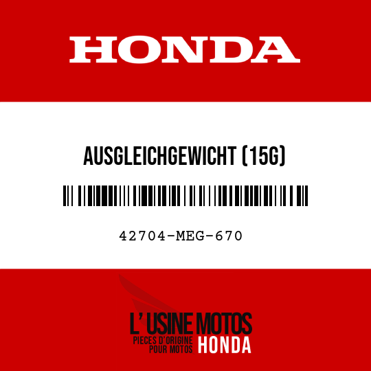 image de 42704-MEG-670 AUSGLEICHGEWICHT (15G)