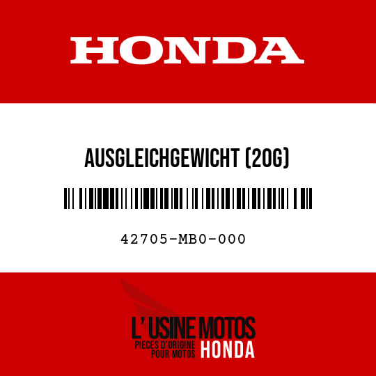 image de 42705-MB0-000 AUSGLEICHGEWICHT (20G)