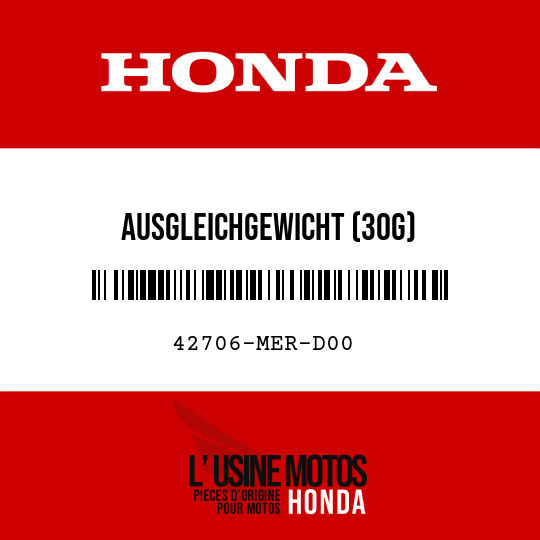 image de 42706-MER-D00 AUSGLEICHGEWICHT (30G)