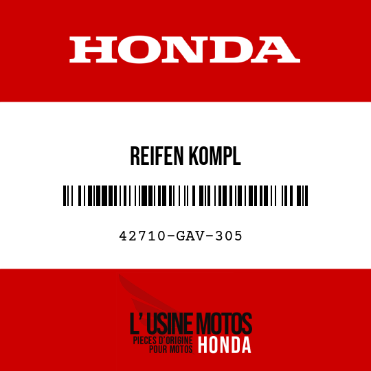 image de 42710-GAV-305 REIFEN KOMPL